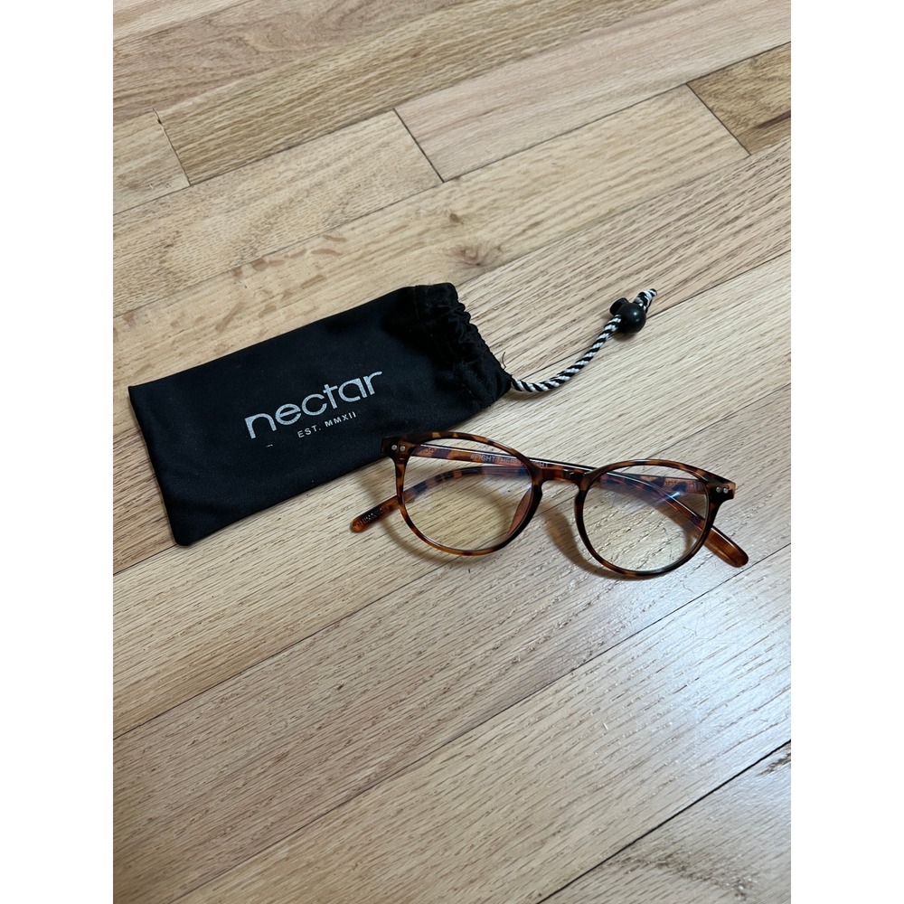 Nectar Blue Light Blocking Glasses Round Women OS Tortoise Brown NWOT